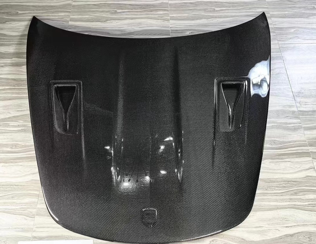 Porsche GT3RS style carbon hood 991 981 982